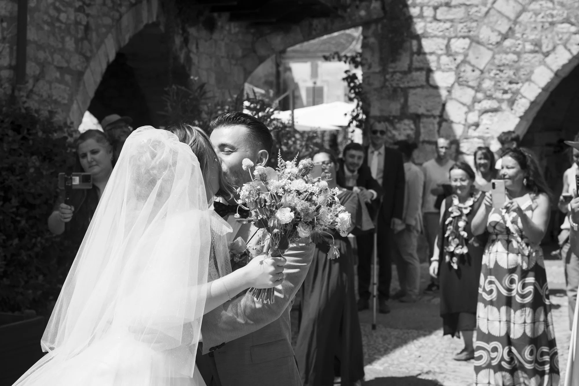 mariage Monpazier préparatifs / cérémonie / banquet