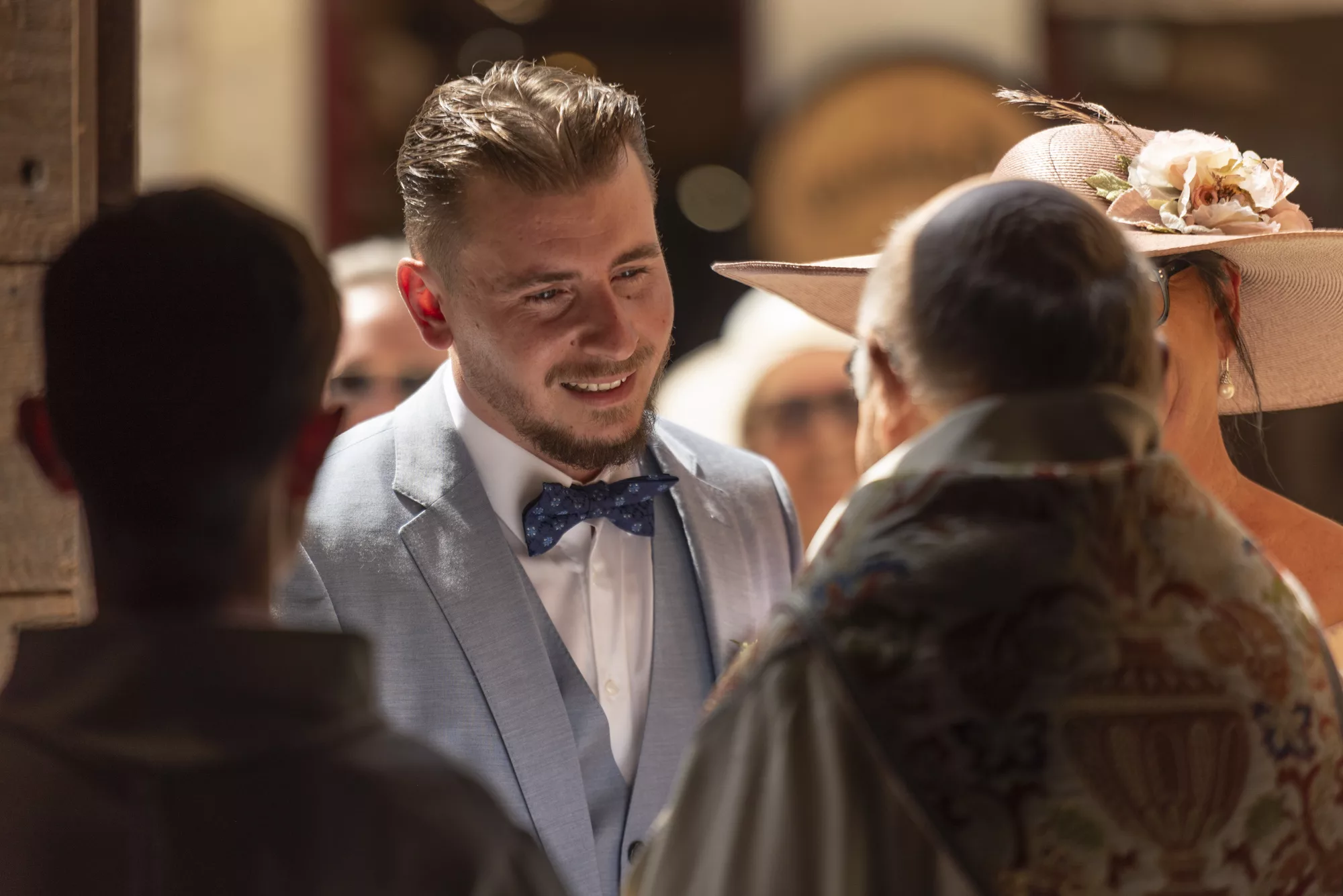 mariage Monpazier préparatifs / cérémonie / banquet