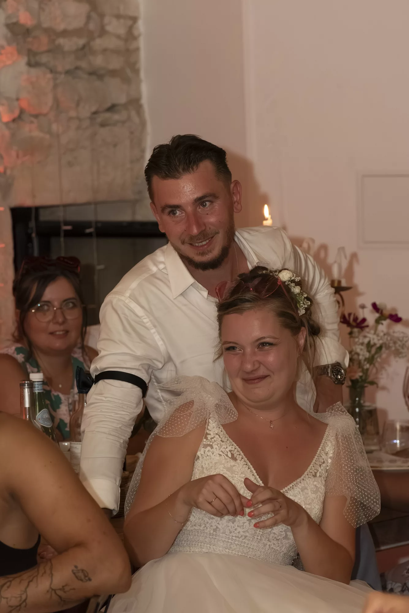mariage Monpazier préparatifs / cérémonie / banquet